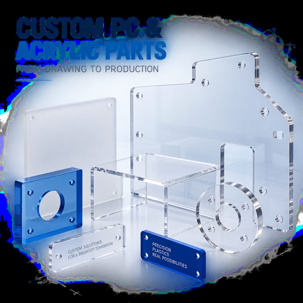 PC and acrylic custom parts, from drawing to production